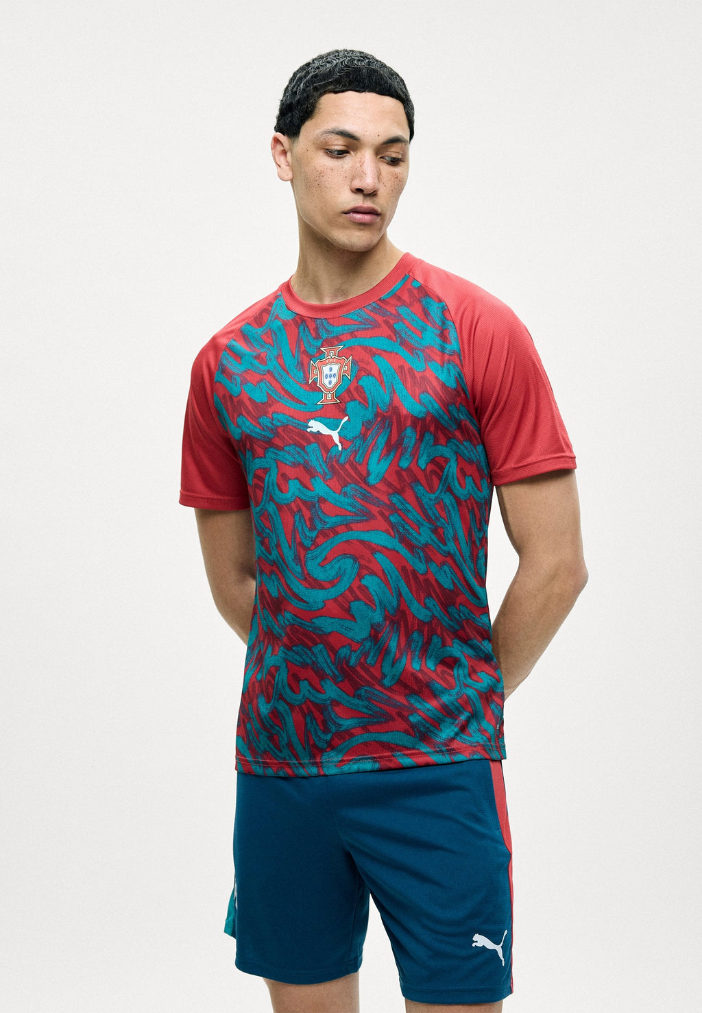 Camiseta Portugal pre-partido l 2026/27 - roja y verde