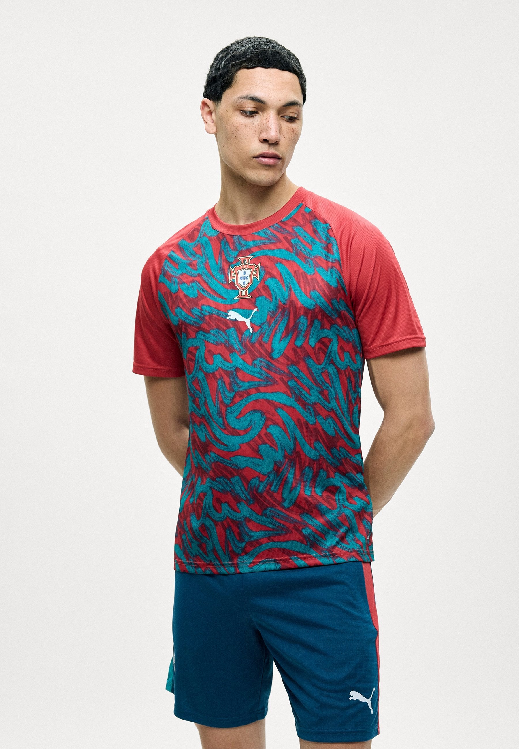 Camiseta Portugal pre-partido l 2026/27 - roja y verde