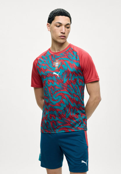 Camiseta Portugal pré jogo l 2026/27 - roja y verde