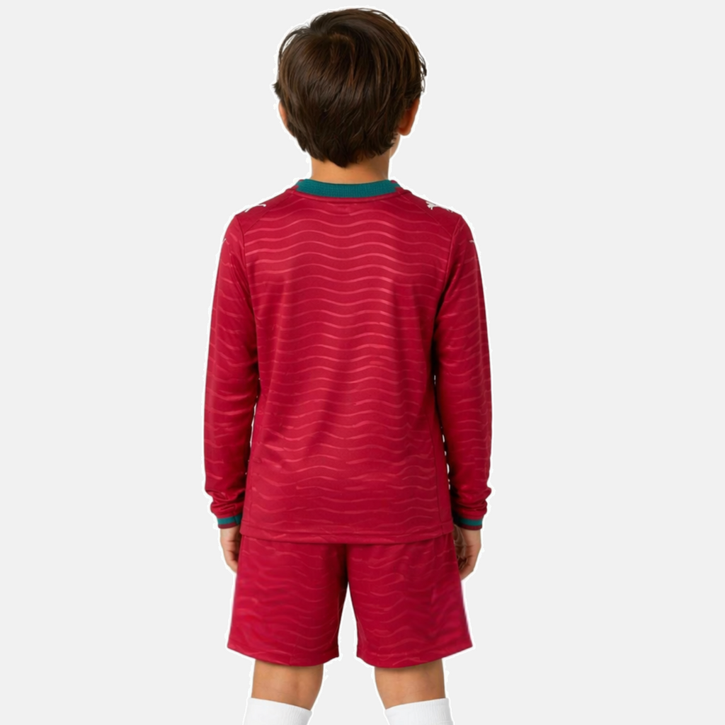 Conjunto infantil MANGA LARGA Selección de Portugal principal COPA DEL MUNDO 2026 - roja
