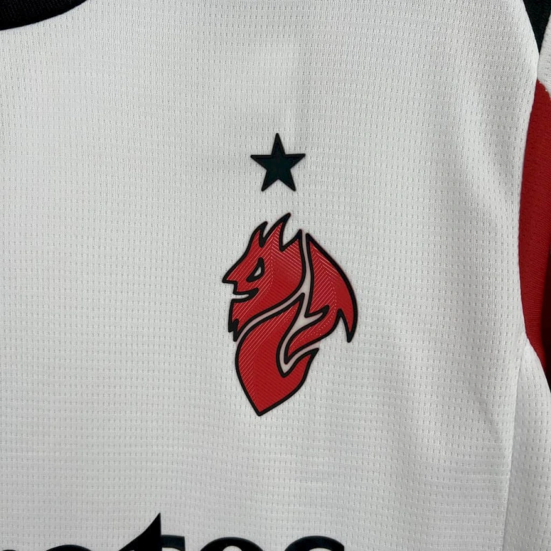 Camiseta Milan blanca alternativa 2025/26