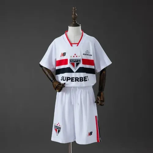 Conjunto Infantil São Paulo principal blanca 2026/27