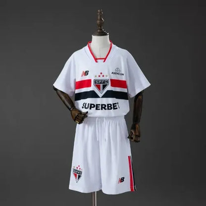 Conjunto Infantil São Paulo principal blanca 2026/27