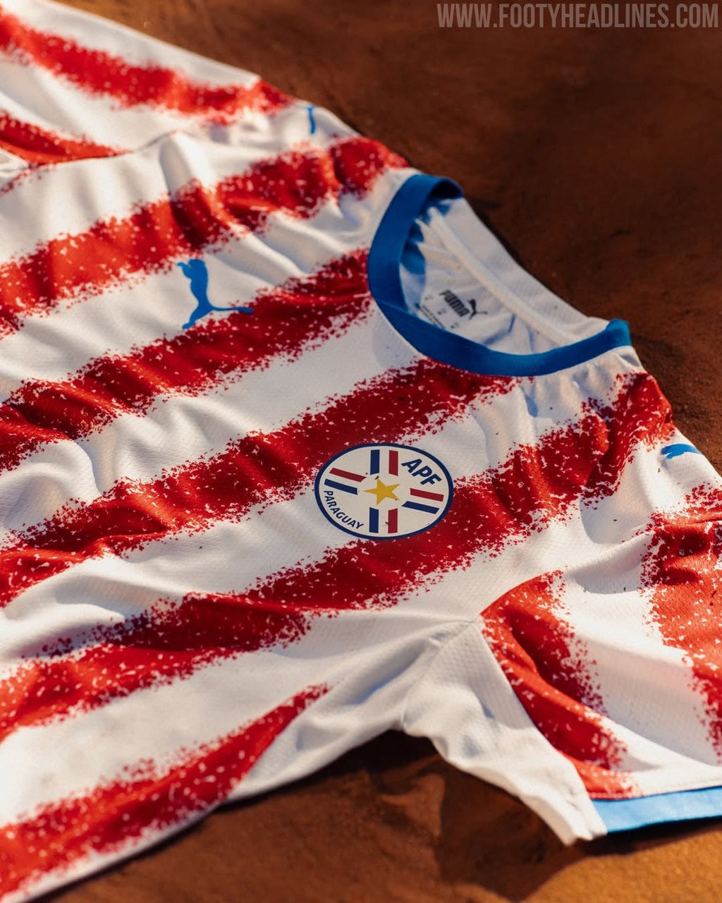 Camiseta Selección de Paraguay principal roja/blanca - Copa del Mundo 2026