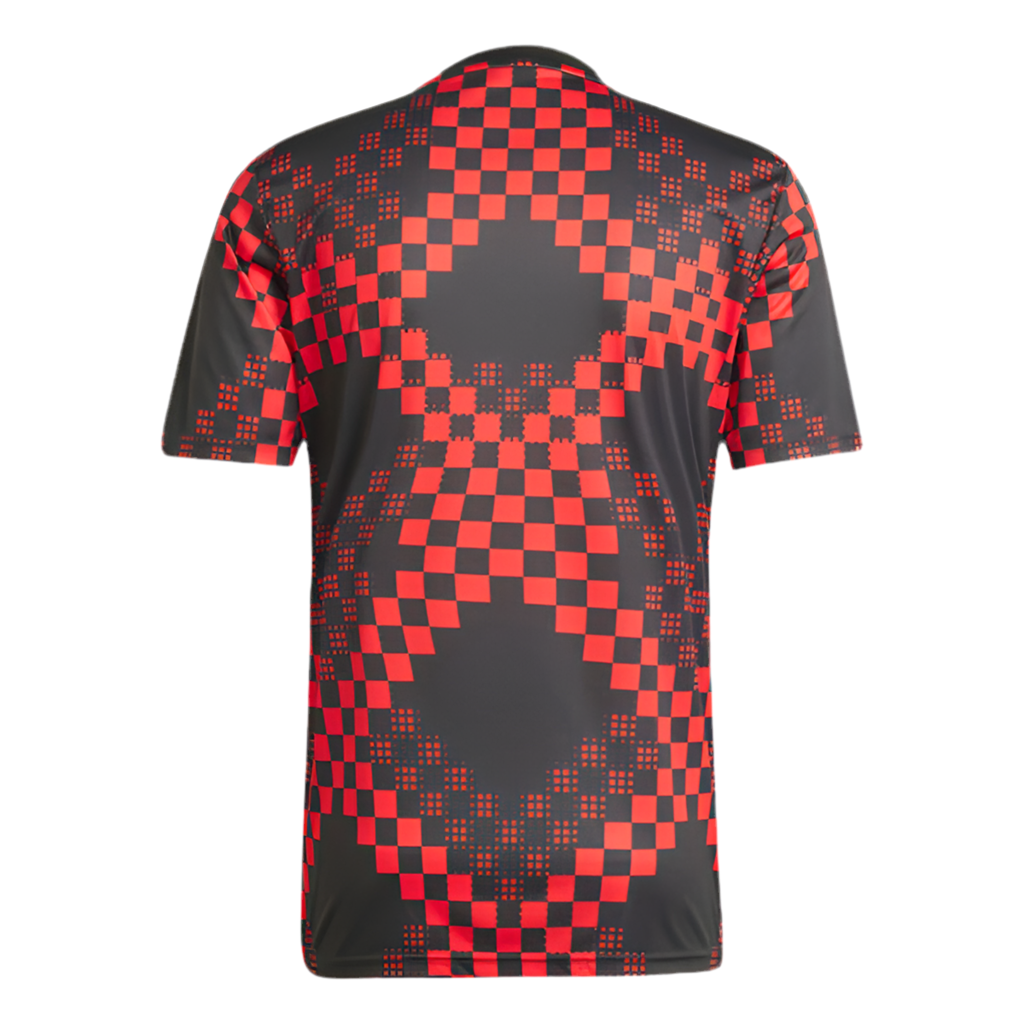 Camiseta pre-partido rojo/negro 2025/26