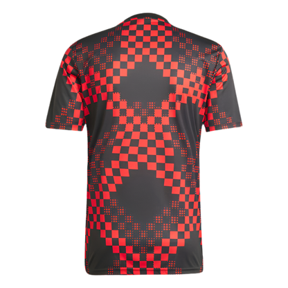 Camiseta pré jogo rojo/negro 2025/26