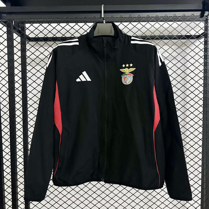 Chaqueta negro y rojo 2025/26 cremallera completa