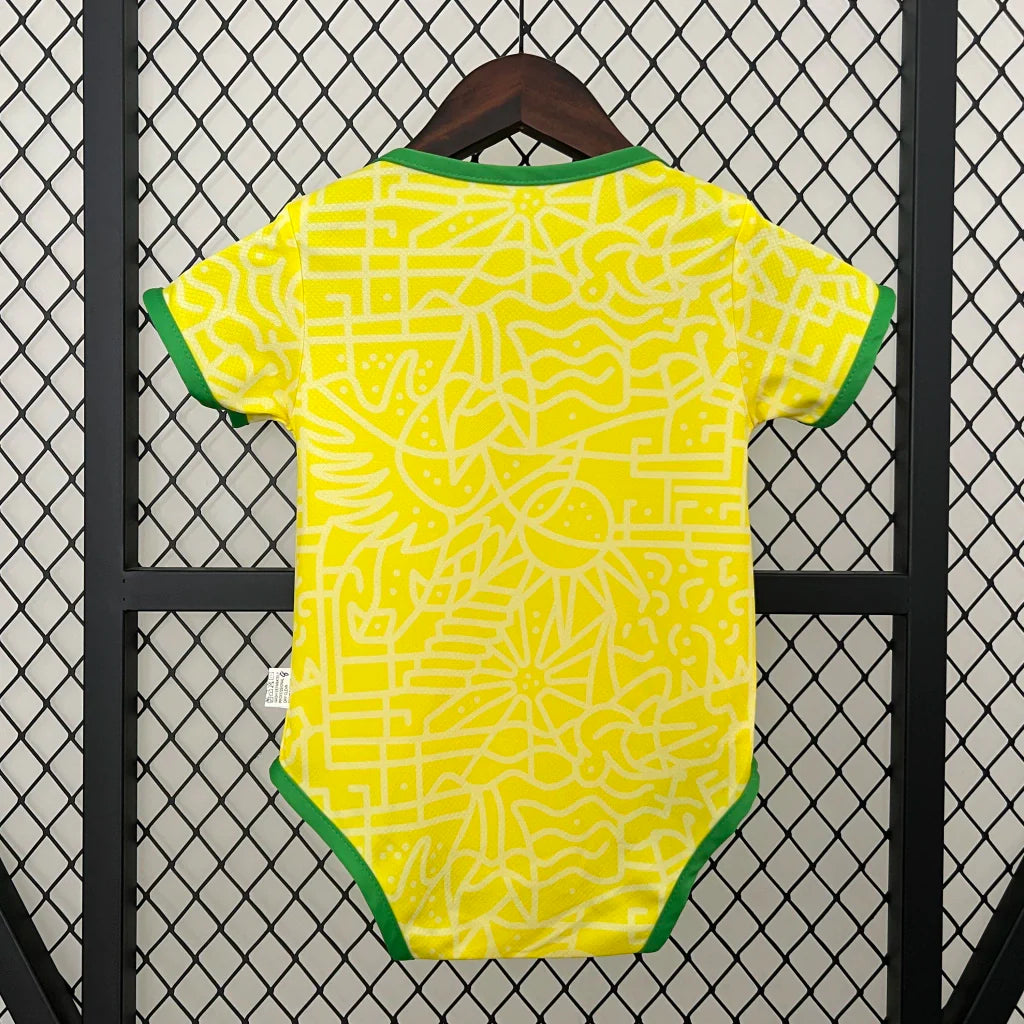 Body bebé Brasil Amarillo - 2025