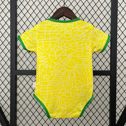 Body bebé Brasil Amarillo - 2025