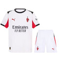 Conjunto Infantil Milan alternativo blanco 2025/26