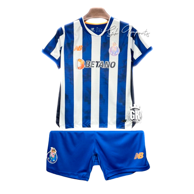 Conjunto infantil principal azul y blanco 2024/25