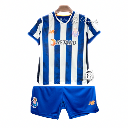 Conjunto infantil principal azul y blanco 2024/25