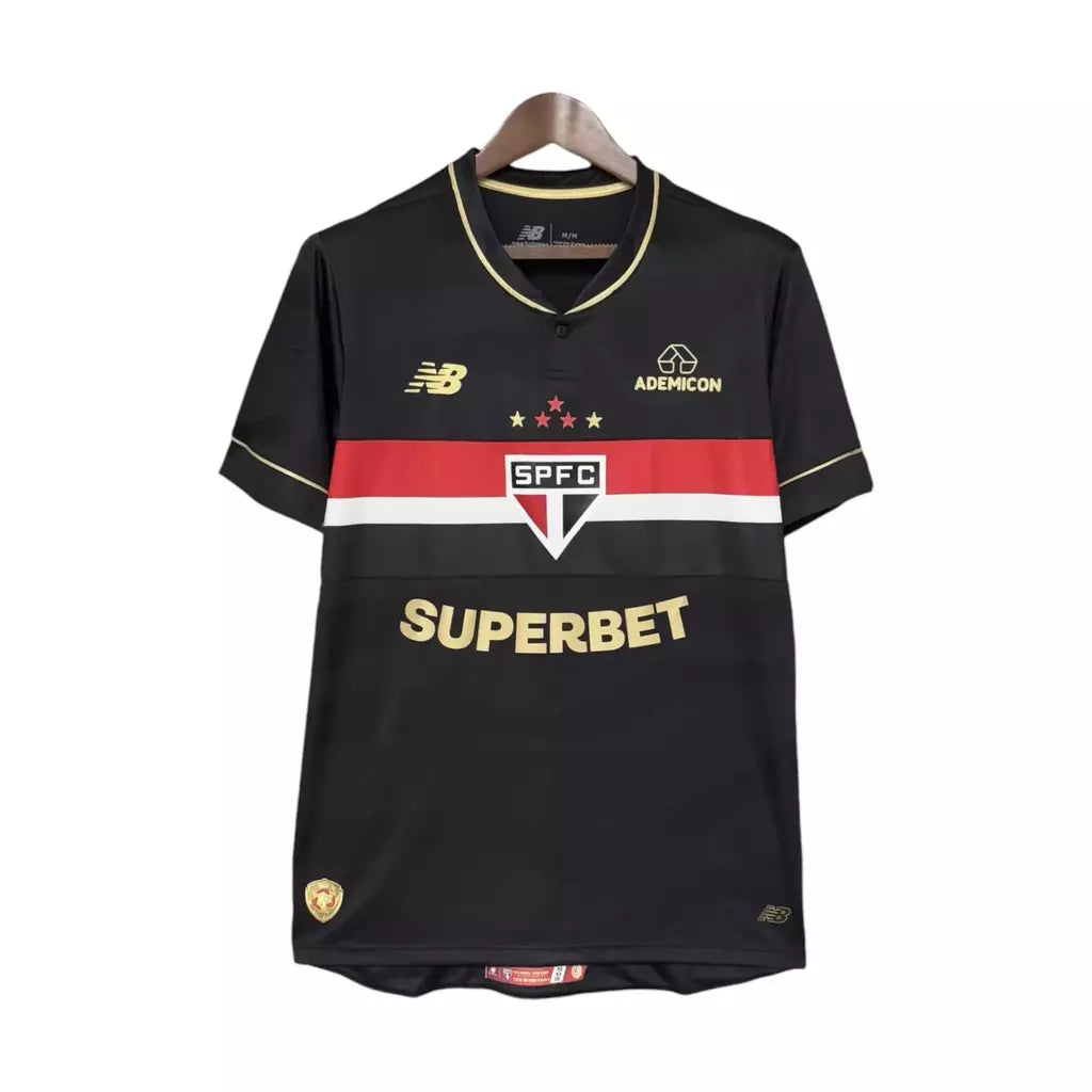Camiseta São Paulo alternativa negra  2025/26