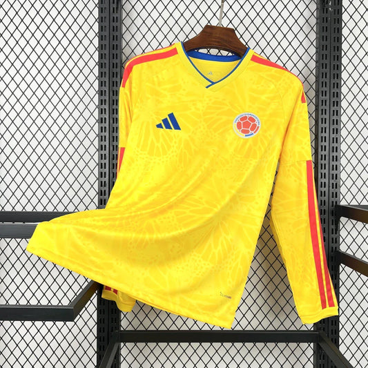 Camiseta Selección de Colombia  MANGA LARGA principal amarilla - Copa del Mundo 2026