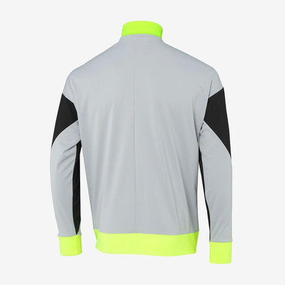 Chaqueta de entrenamiento gris y verde 2025/26 cremallera completa
