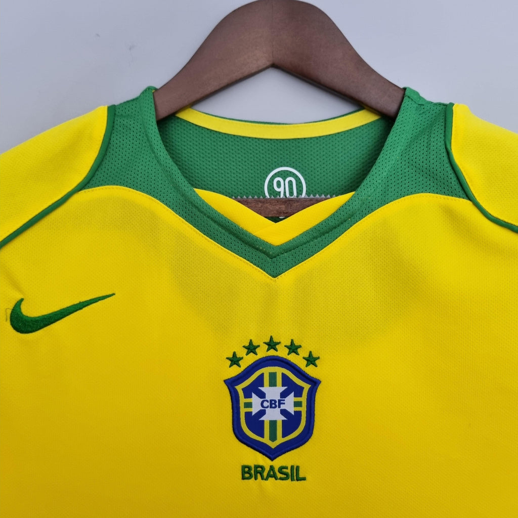 Camiseta Retro Selección Brasil 2004/06 Local