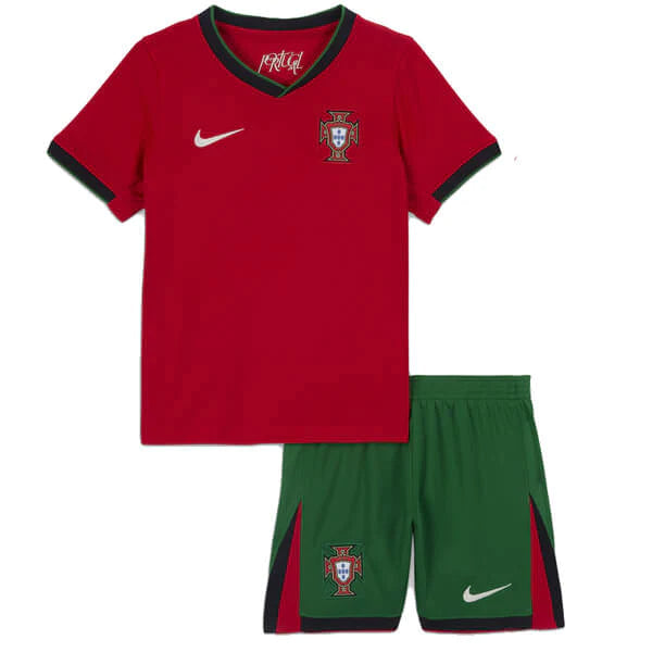 Conjunto infantil Portugal rojo Local Euro 2024
