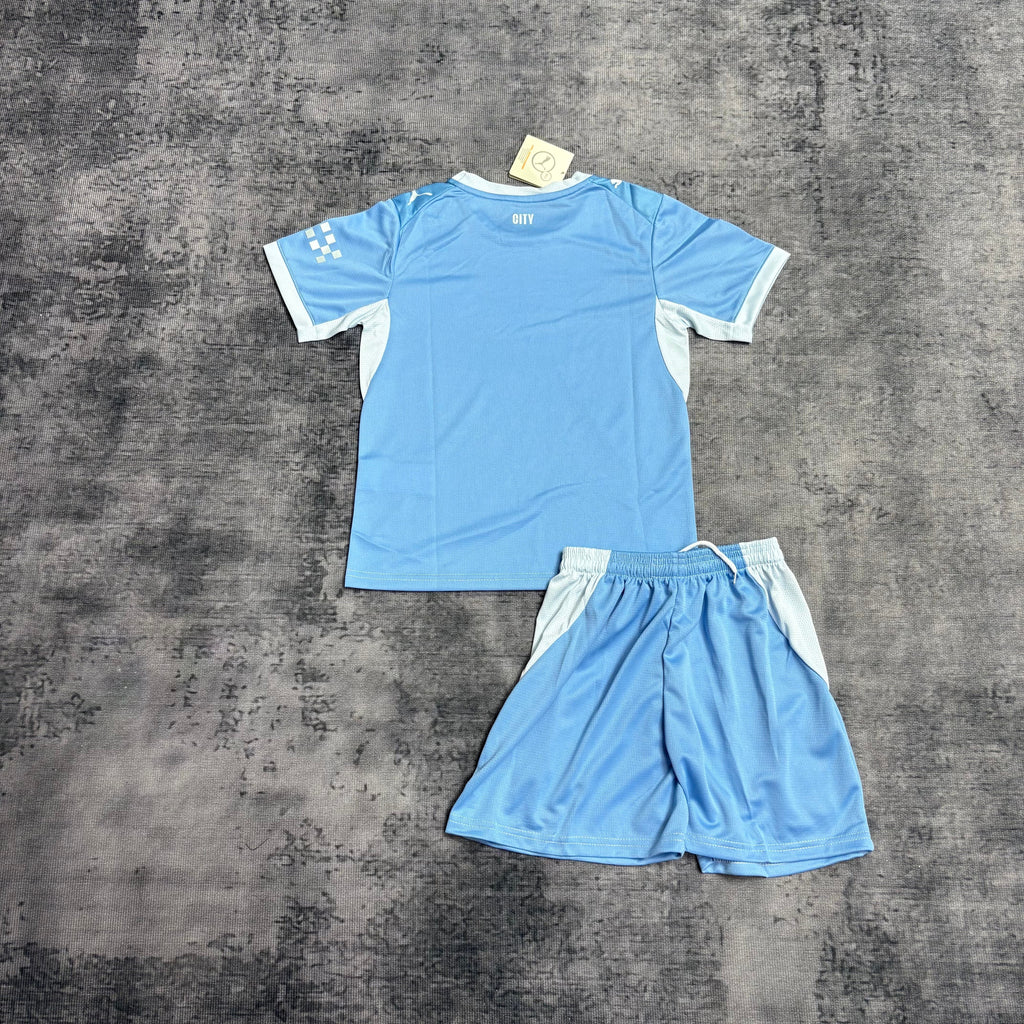 Conjunto Infantil Manchester City local 2026 azul