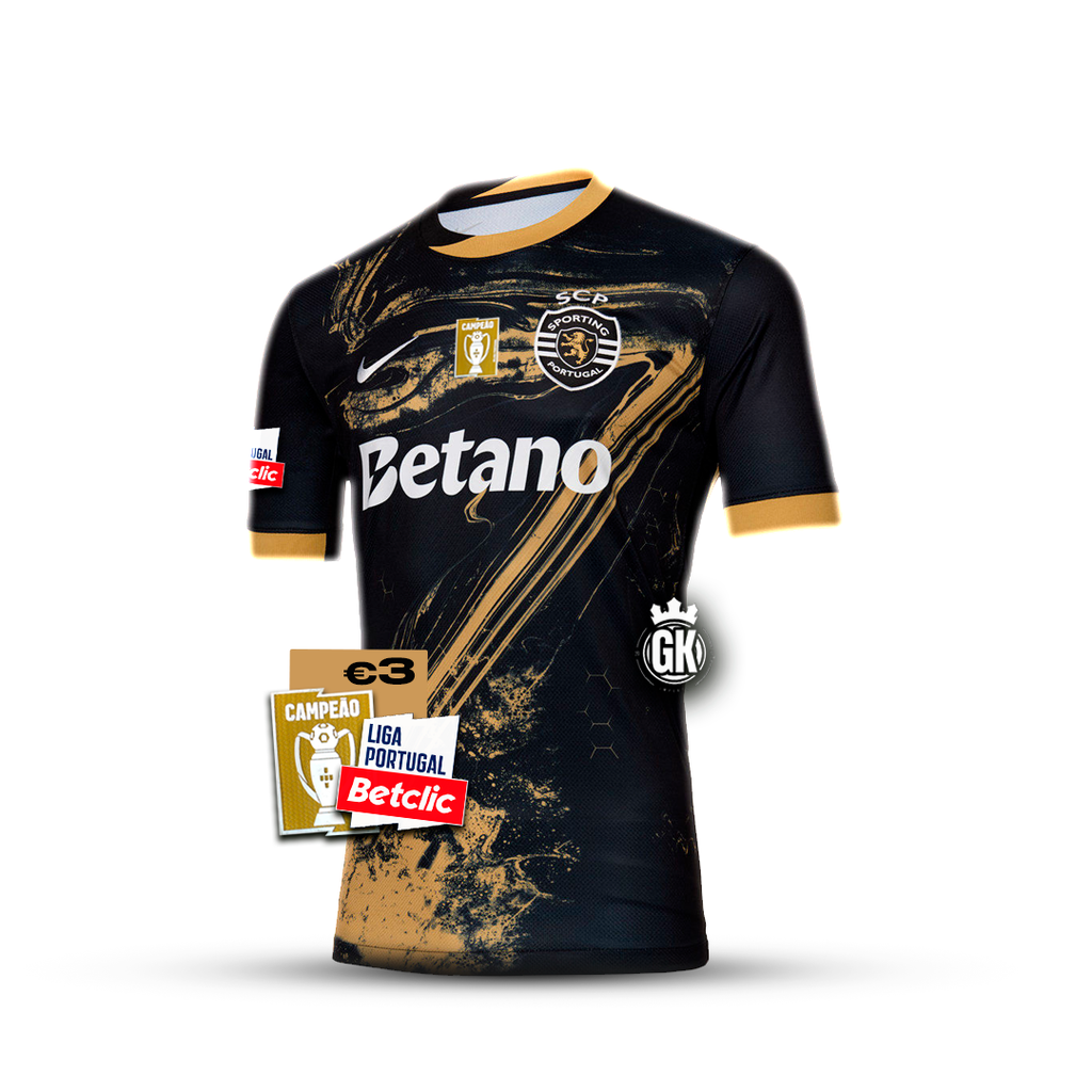 Camiseta especial negra y dorada “7” Ronaldo tercera equipación 2024/25
