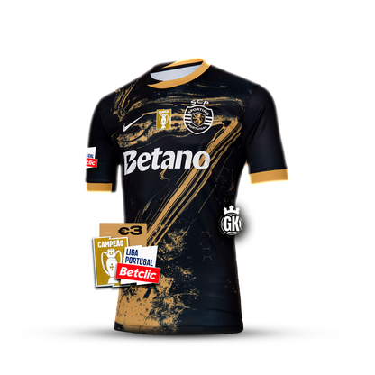 Camiseta especial negra y dorada “7” Ronaldo tercera equipación 2024/25