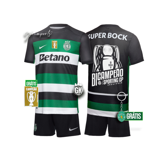 Conjunto infantil BICAMPEÓN principal 2024/25