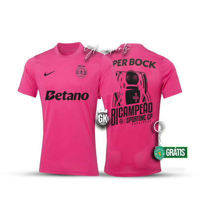 Camiseta BICAMPEÓN pink october 2024/25
