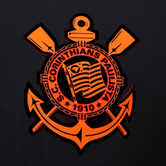 Camiseta Corinthians negra y naranja total 90 2025/26