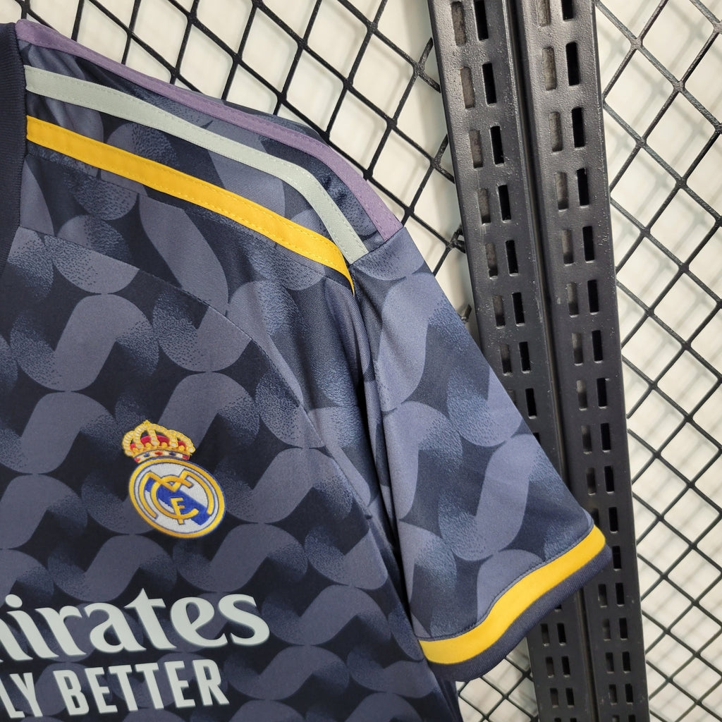 Camiseta Real Madrid negra/gris Visitante 2023/24