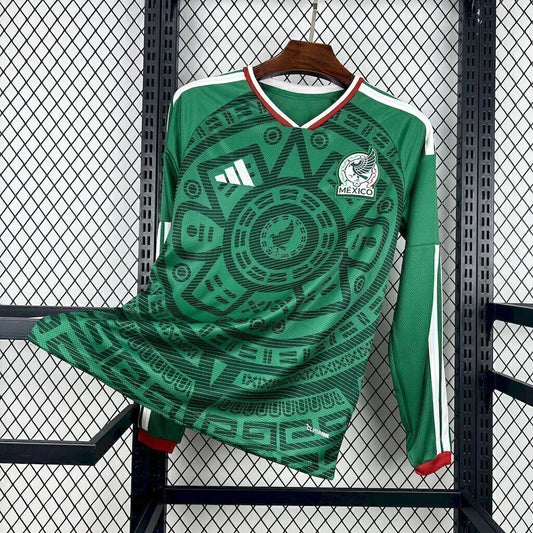 Camiseta Selección de México MANGA LARGA principal verde - Copa del Mundo 2026