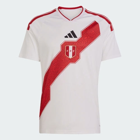 Camiseta Selección de Perú principal blanca/roja - Copa del Mundo 2026