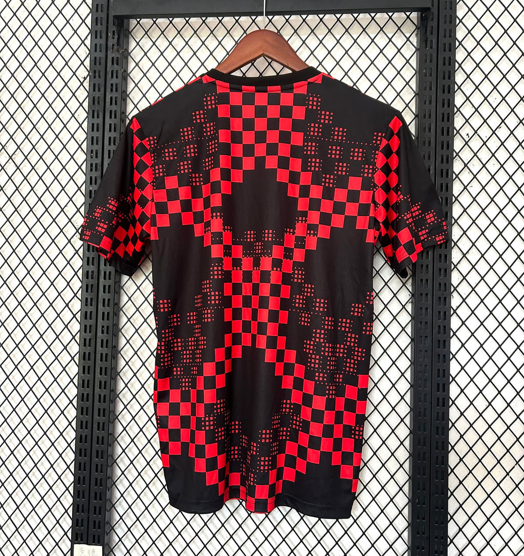 Camiseta pre-partido rojo/negro 2025/26