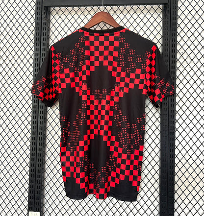 Camiseta pré jogo rojo/negro 2025/26