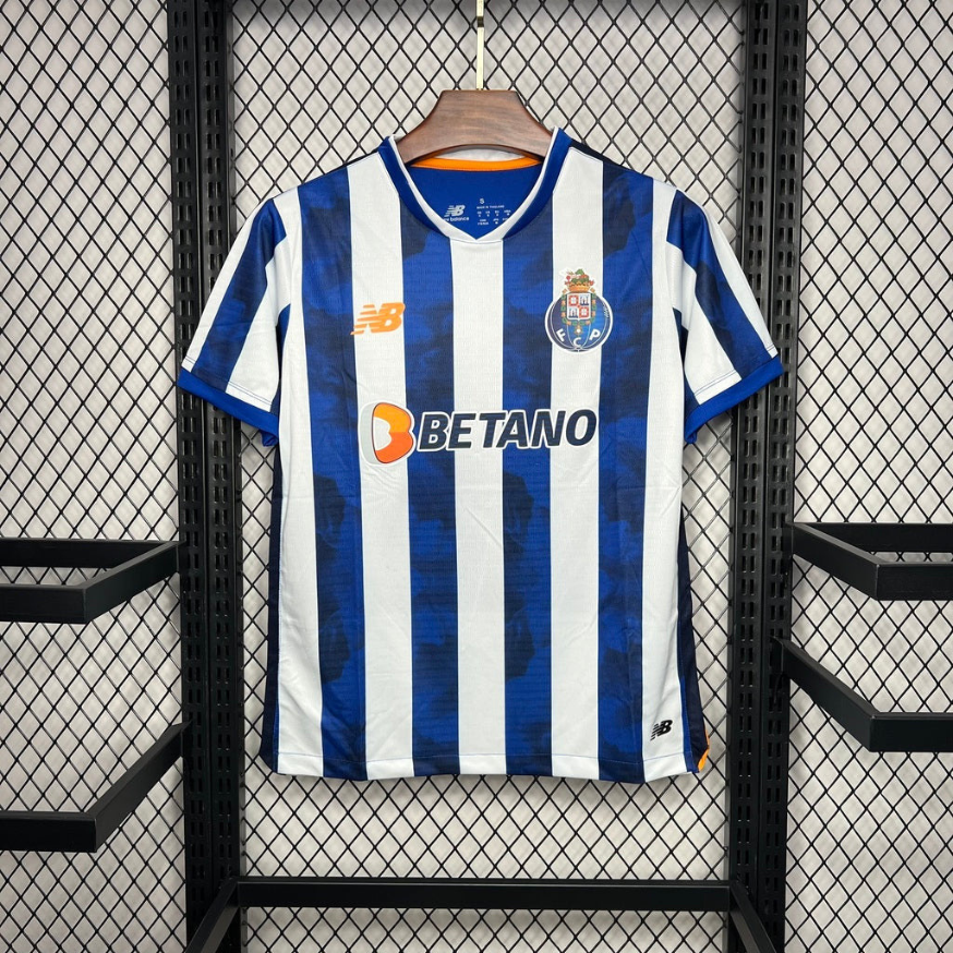 Camiseta primeiro equipación azul/blanco 2024/25