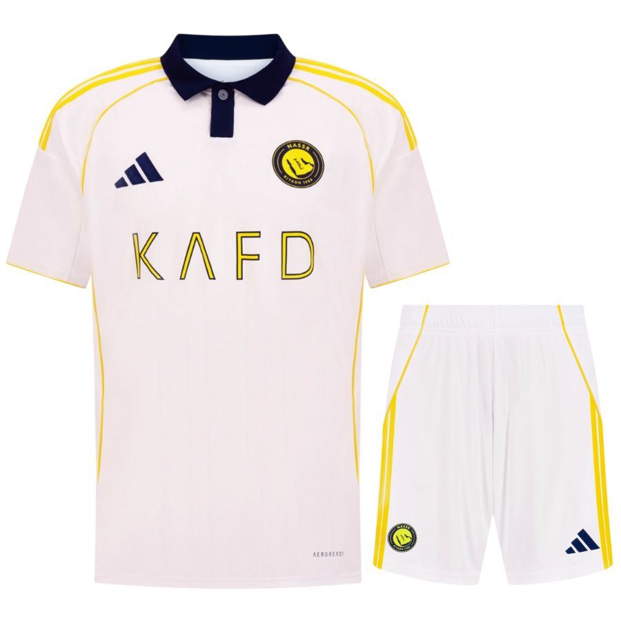 Conjunto infantil Al Nassr blanco 2025/26