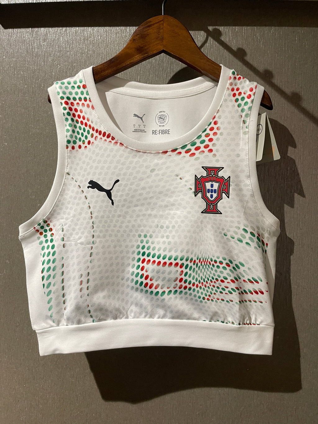 TOP FEMENINO Portugal alternativo blanco 2025/26
