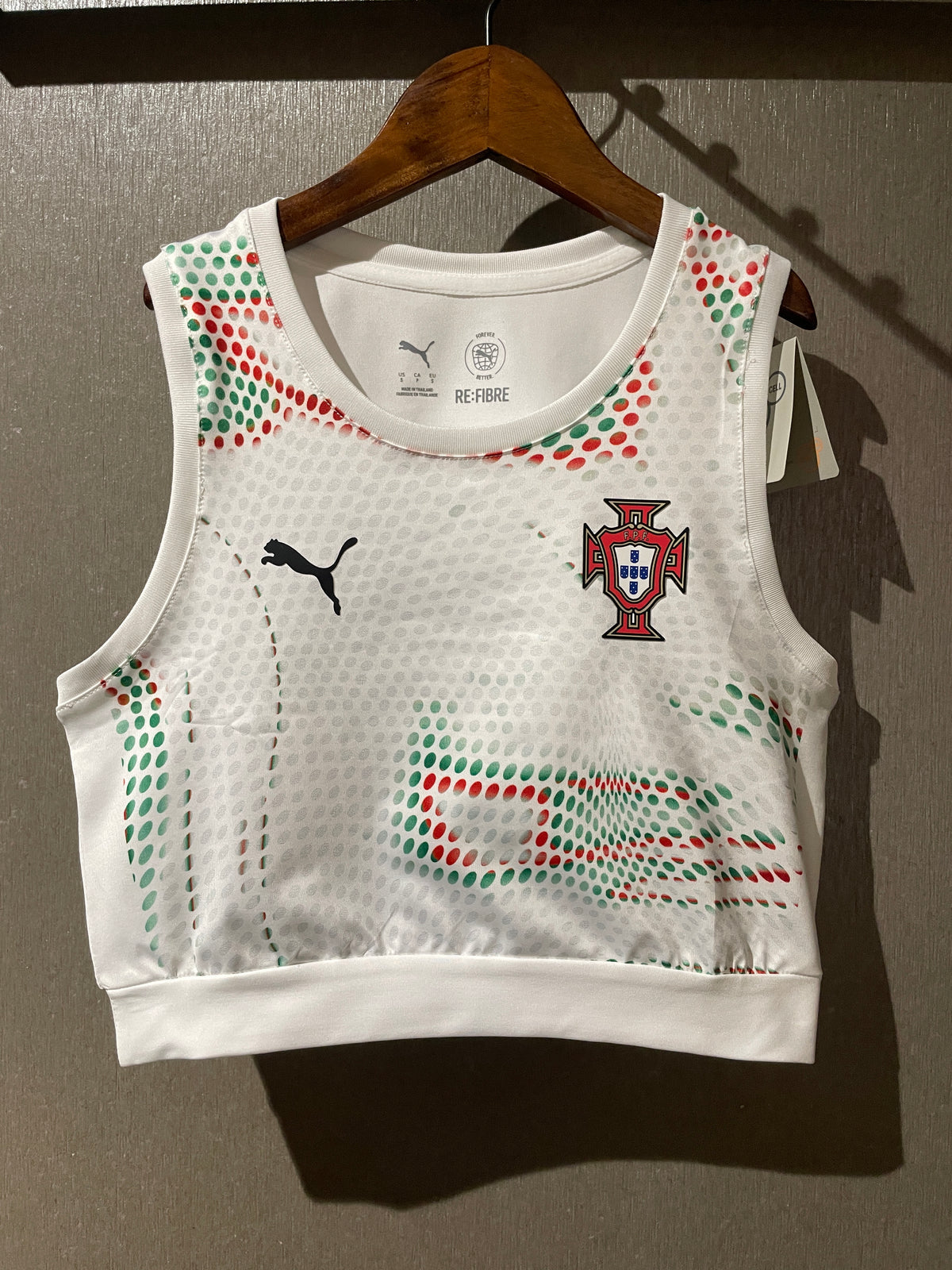 TOP FEMENINO Portugal alternativo blanco 2025/26