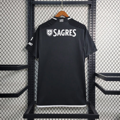 Camiseta S L B retro alternativa negra 2023/24