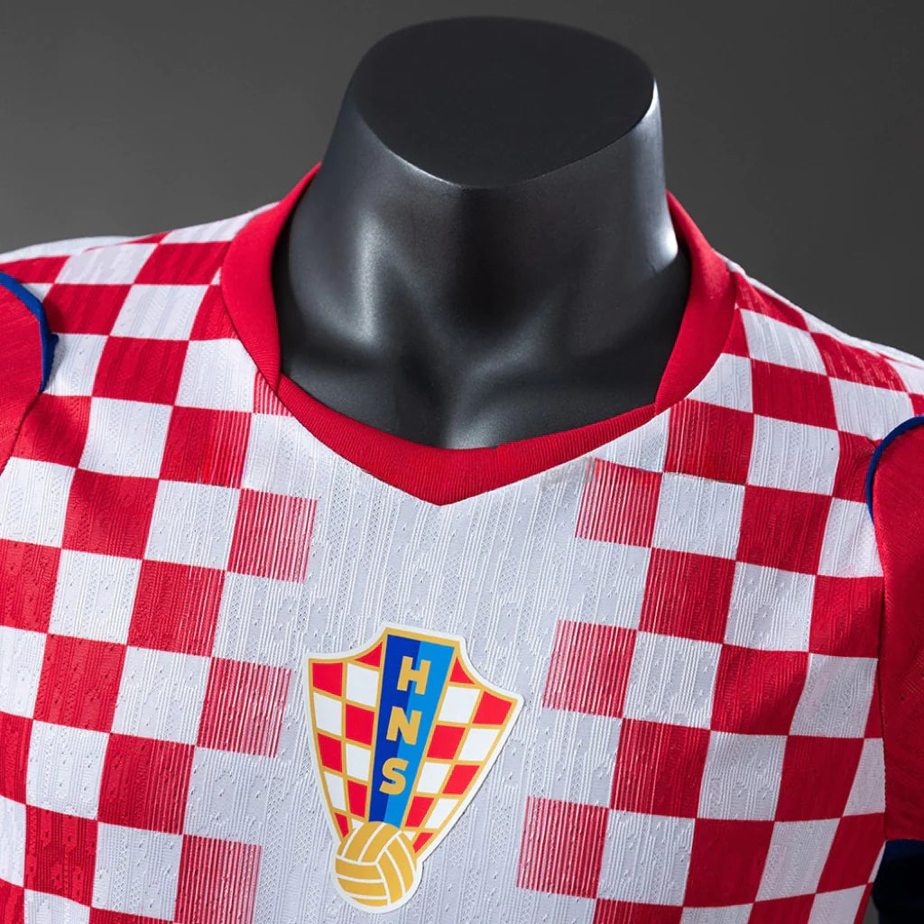 Camiseta Croacia principal copa del mundo 2026 blanca/roja - PLAYER