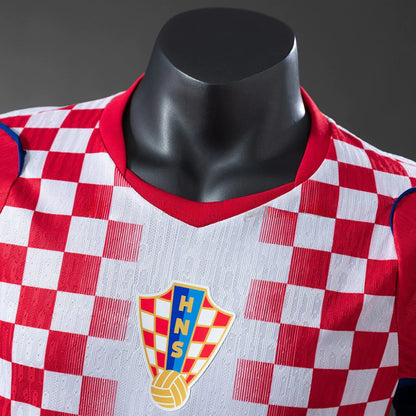 Camiseta Croacia principal copa del mundo 2026 blanca/roja - PLAYER