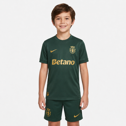 Conjunto infantil S C P conmemorativa 120 años verde 2026/27 - [preventa: 11 a 22 días hábiles]
