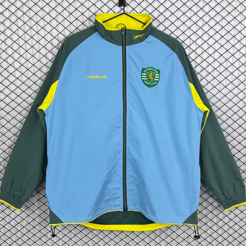 Chaqueta azul/verde león 2026/27 cierre completo - cortavientos