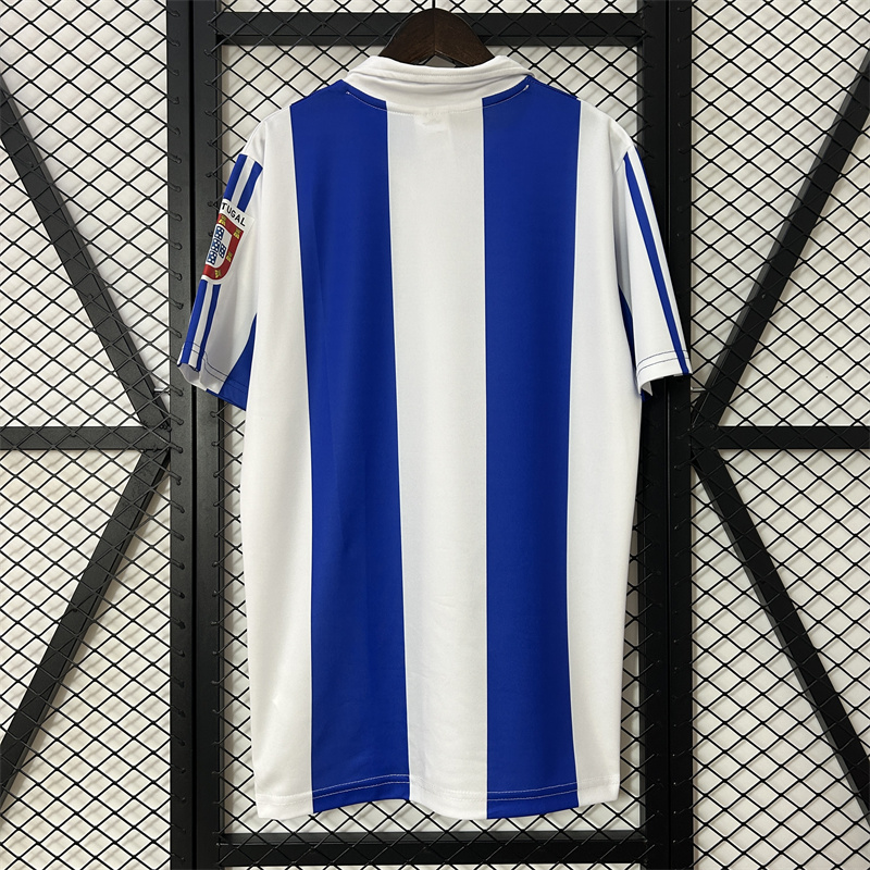 Camiseta retro 1986/87 - azul y blanca