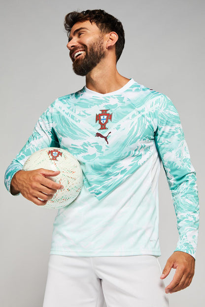 Camiseta Selección Portugal MANGA LARGA alternativa azul copa del mundo 2026
