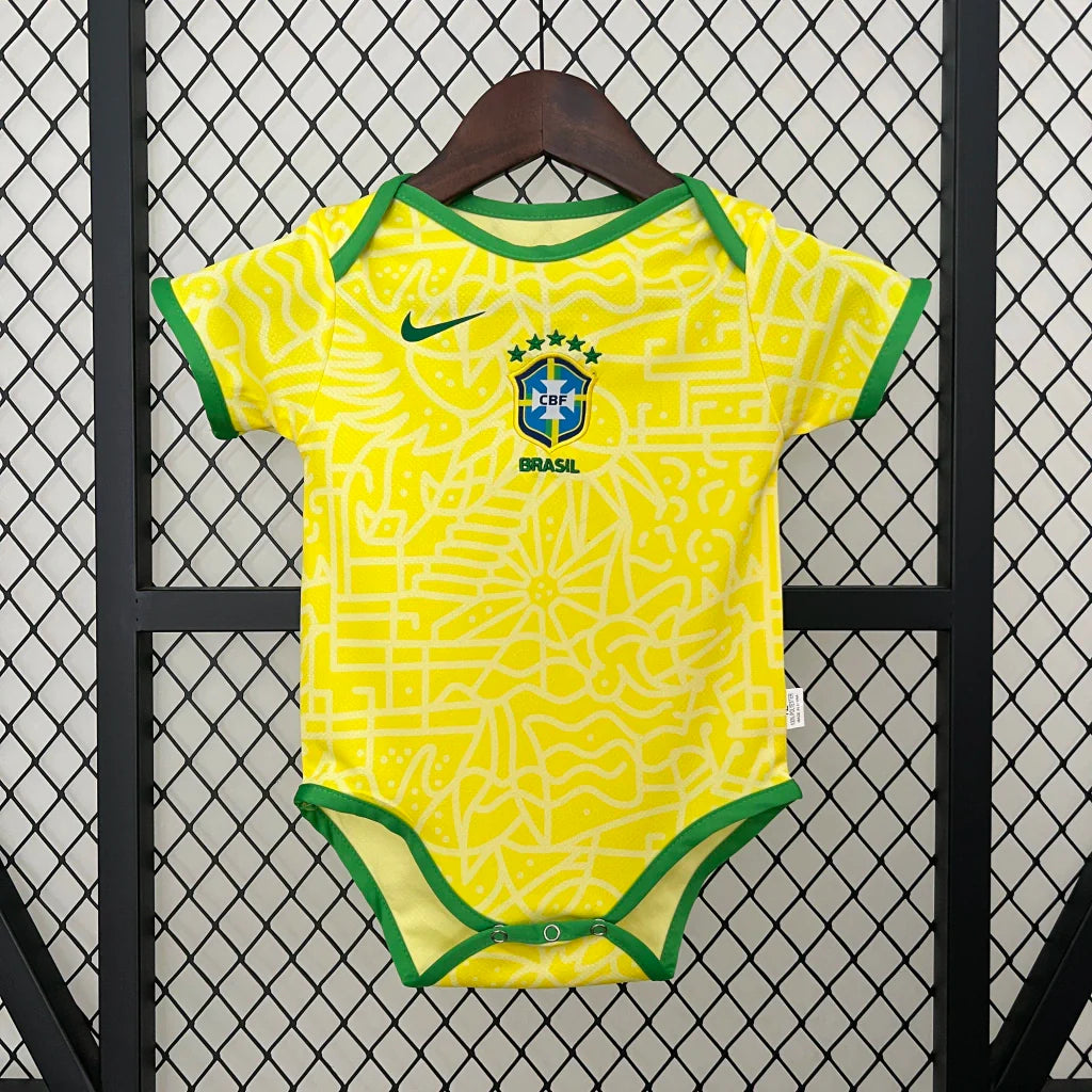 Body bebé Brasil Amarillo - 2025