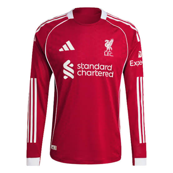 Camiseta Liverpool Home 2025/26 - MANGA LARGA