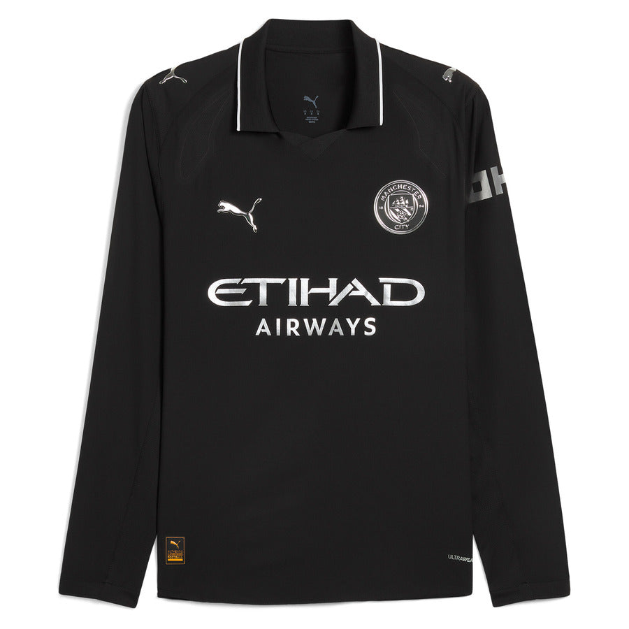 Camiseta Manchester City alternativa negra 2025/26 - MANGA LARGA