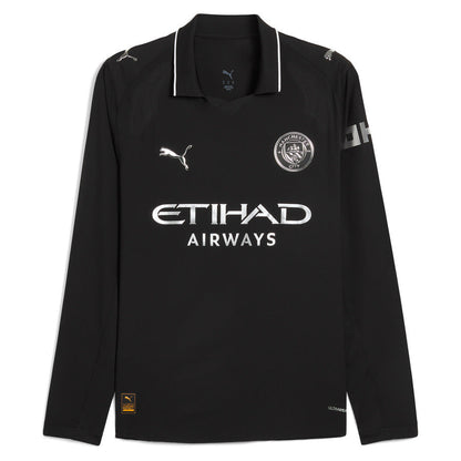 Camiseta Manchester City alternativa negra 2025/26 - MANGA LARGA