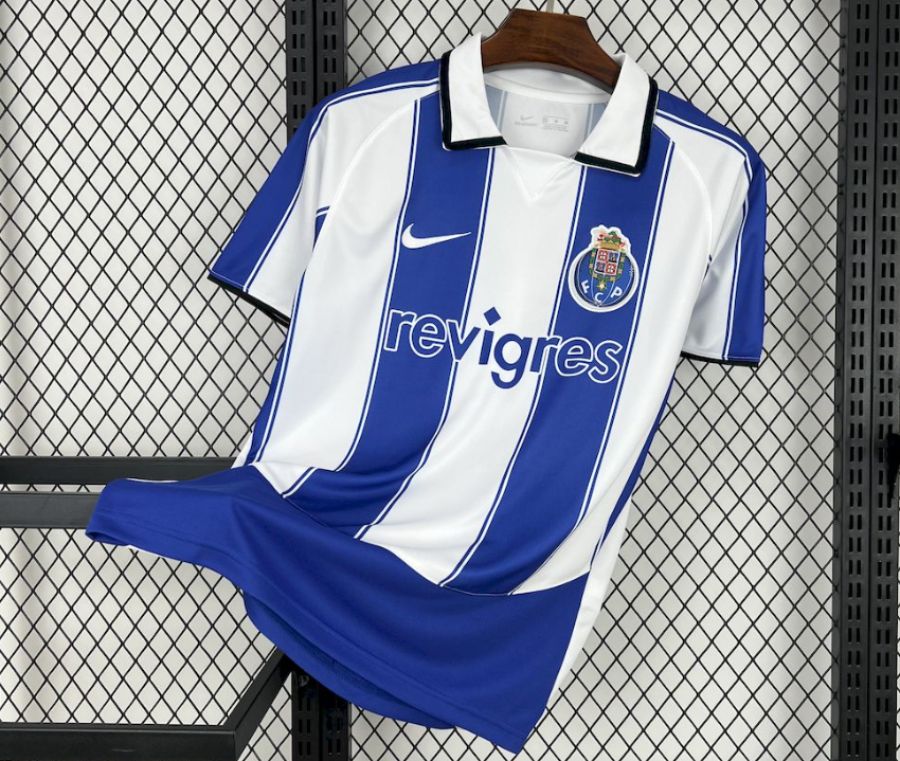Camiseta retro 2003/04 - azul y blanca