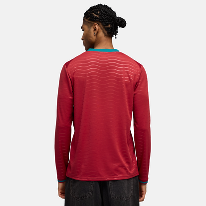 Camiseta Selección Portugal MANGA LARGA principal copa del mundo 2026 roja