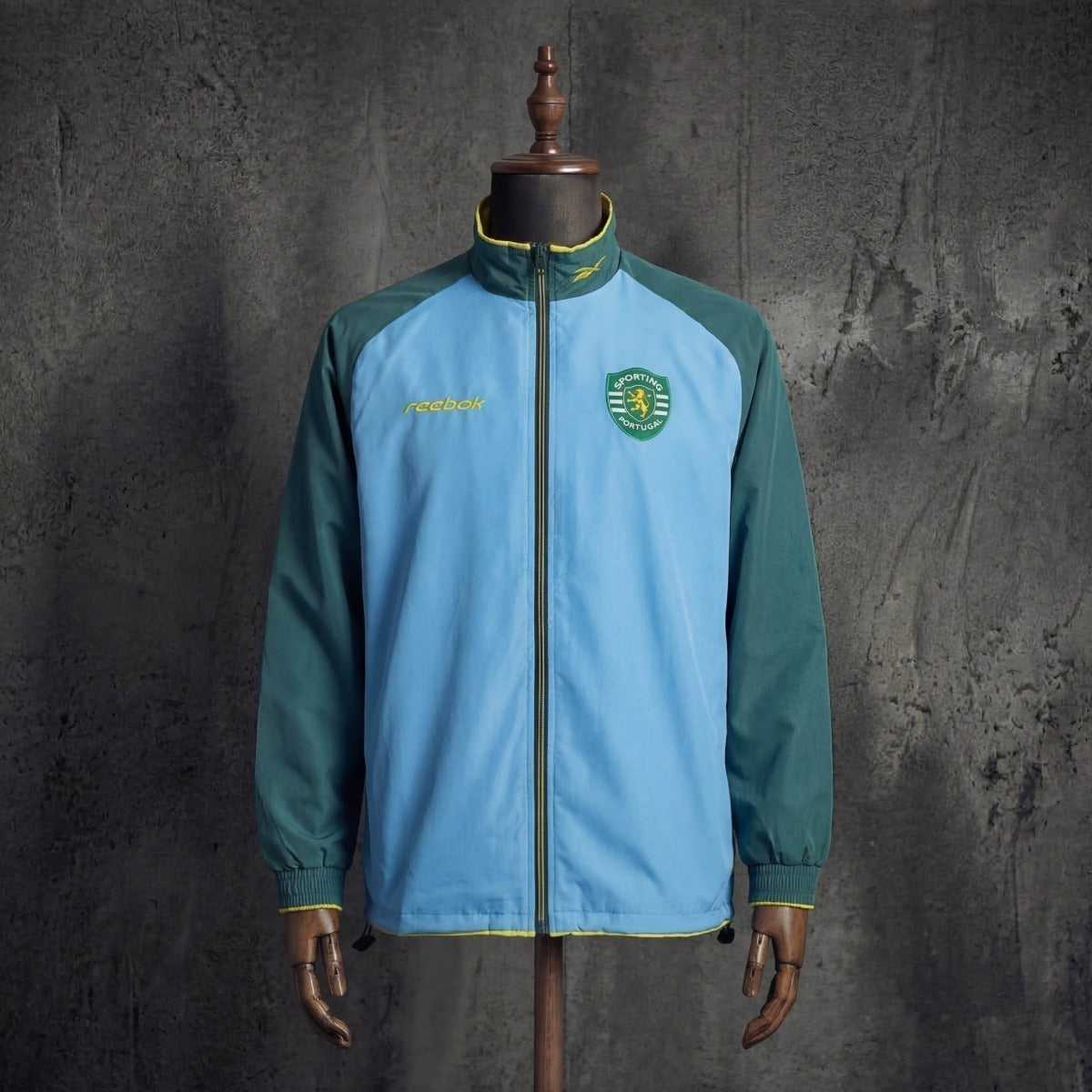 Chaqueta azul/verde león 2026/27 cierre completo - cortavientos